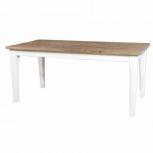 Oriental Eettafel Met Tapse Poot Creme Teak