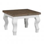 Amoa 51300 Hoek-Salontafel met barok poot 60x60cm