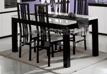 Roma Eettafel Black White