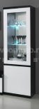 Roma Kolomkast Glas Black White