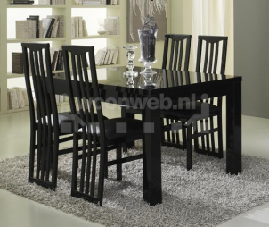 Roma Eettafel Black