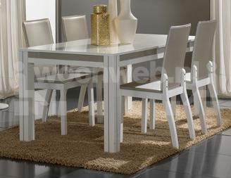 Noto Eettafel White Grey