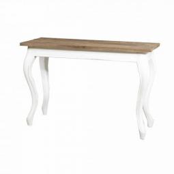 Oriental Side-Table 84055 Creme Teak